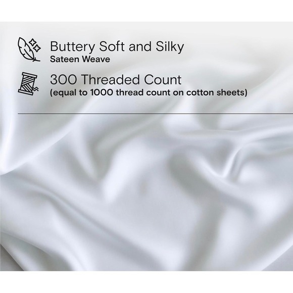 NWT Doz Sijo Core Bamboo Fitted Sheet + 2 Cases Forest Queen 3pc Luxury Bedding - Picture 8 of 9